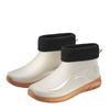 Winter-Fleece-Überzug warme Gummischuhe modische wasserdichte Gummischuhe Herren Regenschuhe modische Outdoor-Flach-Regenstiefel Reiter-Wasserschuhe