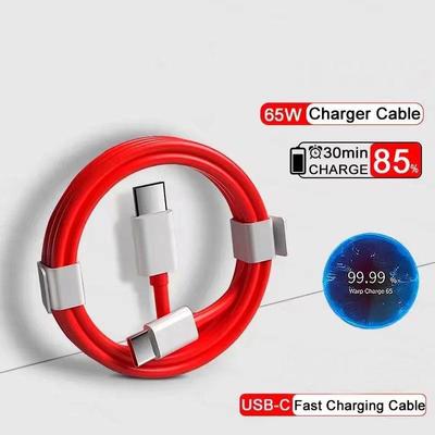 PD 65W Supervooc Fast Charger Cable For Ace 12 11 10T 9 8T 7T Pro USB C To Type C Cable Warp Dash Charge 6T 5T Data Wire