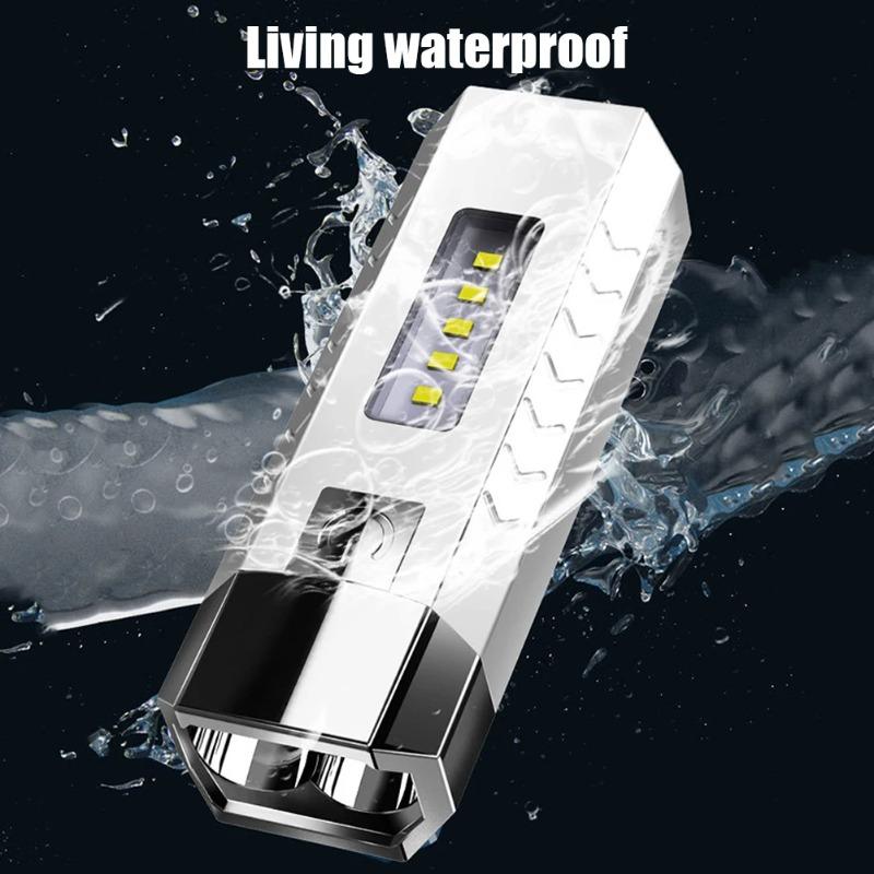 Rechargeable MINI Flashlight COB Side Lights Powerful Torch Outdoor Camping Fishing Lighting Lamp