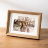 Hollow Wooden Photo Frame - 6x8, 10x12, A4 Sizes - Nordic Style Table Stand & Wall Hanging