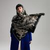 Retro Plants Mori Landscape Scarf Shawl High Sense Women's Imitation Cashmere Warm Scarf Women