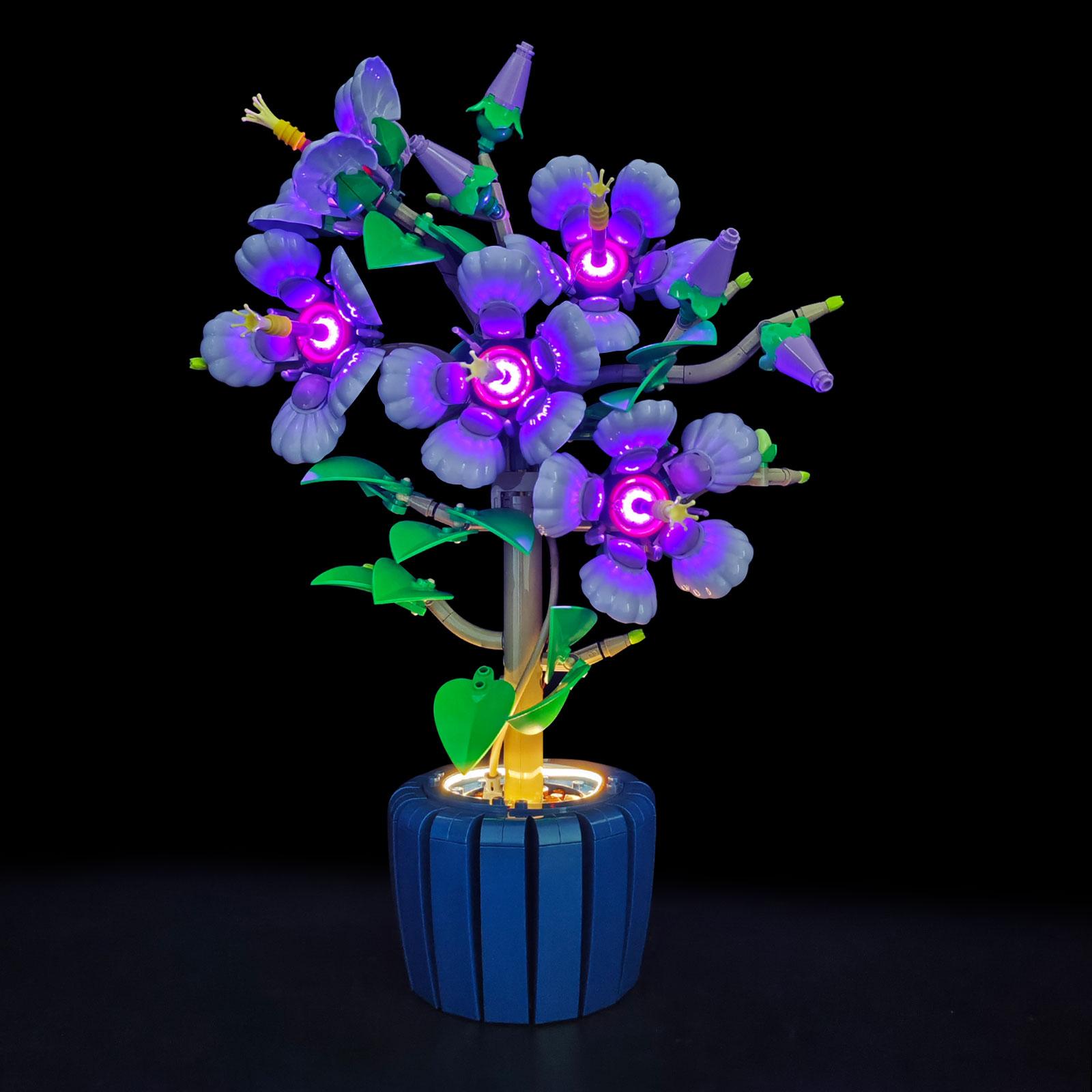 LYBMTWF LED Lighting Kit Compatible with Lego 10372 Hibiscus Flower Model (NOT Include Model Bricks) Normal version