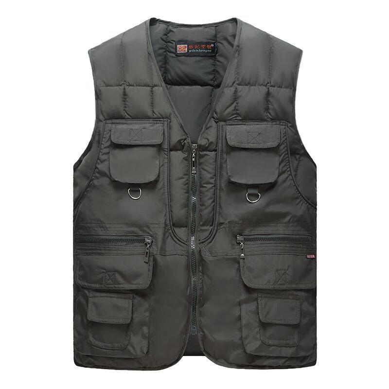 

Мужской утепленный зимний жилет Zhanshi L (100-120 jin)