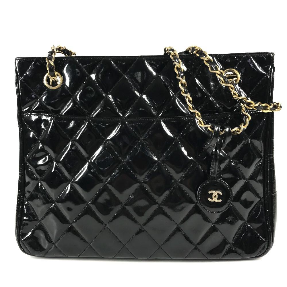 CHANEL vintage Quilted Matelasse Double Chain Bag Tote Bag Shoulder Bag