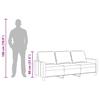 3-Sitzer-Sofa Dunkelgrau 180 cm Stoff