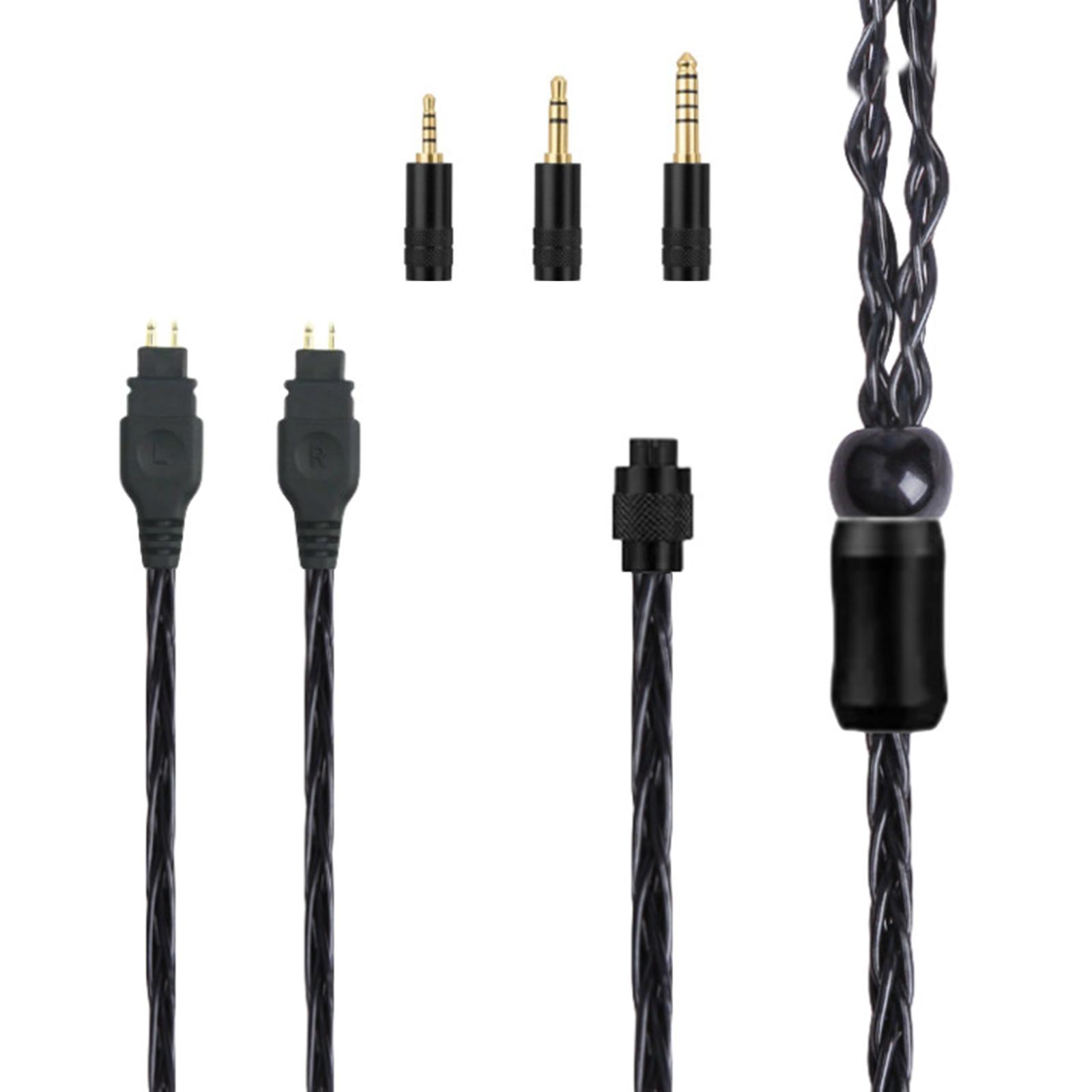 

Upgrade 4.4mm Balanced Male Silver Plated Cable for HD580 HD650 HD58X Headphones for Enjoy Clear and Detailed Sound