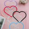 50Pcs Love Transparent Rose Packaging Bags Flower Bouquet Plastic Bag Bouquet Wrapping Paper One Straight Bag Flower Packaging