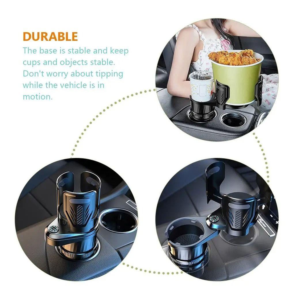Non-Slip Car Cup Holder With Compass Auto Styling Supplies Vehicle Water Cups Bracket  Car Interior