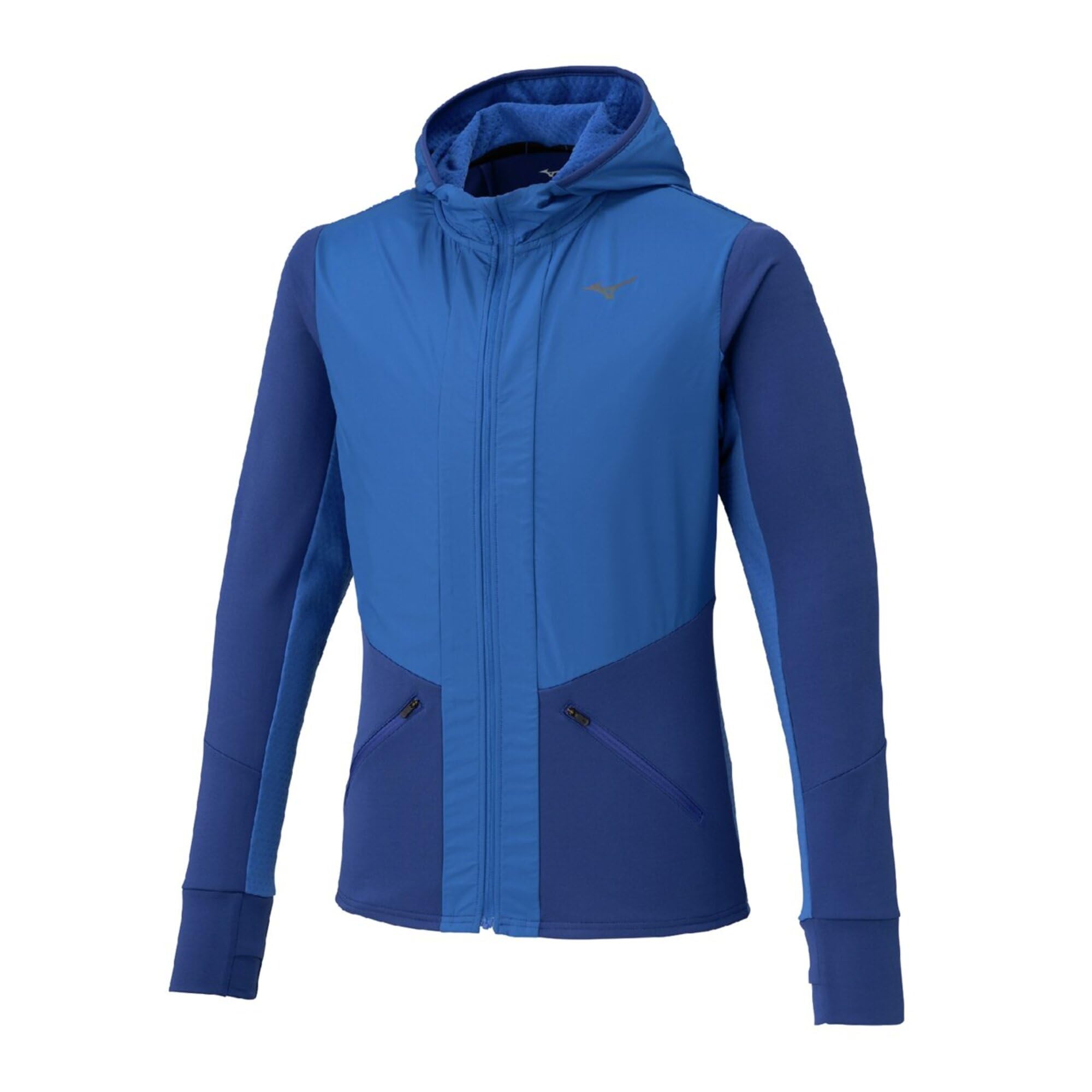 Running Wear Warmerlight Hybrid Jacket, Insulated, J2MCC501, Men s, Princess Blue, Size M
