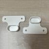 2 PCS White Clothes Rail Holder Compatible with IKEA Komplement Pax, Closet Rod Holders, Hanger Rail Mount Compatible with IKEA (Screws Included)