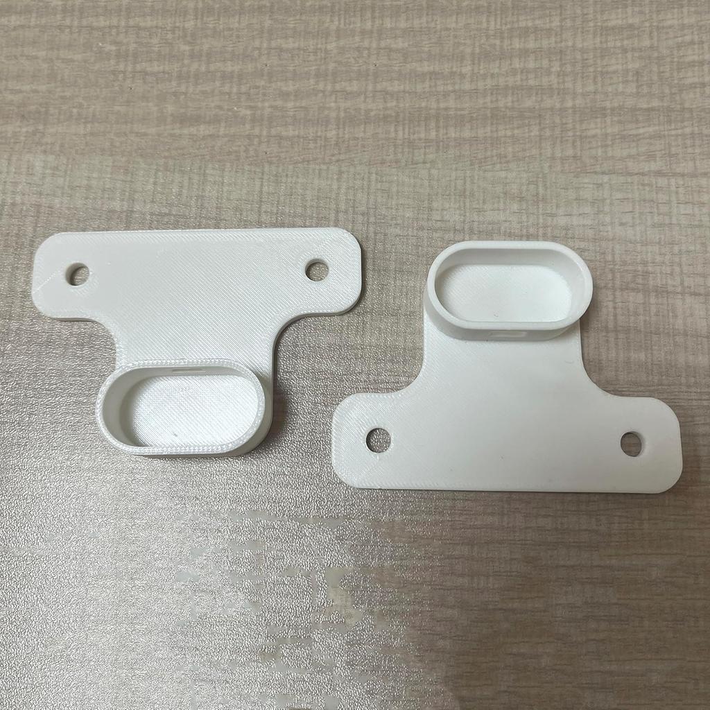 2 PCS White Clothes Rail Holder Compatible with IKEA Komplement Pax, Closet Rod Holders, Hanger Rail Mount Compatible with IKEA (Screws Included)