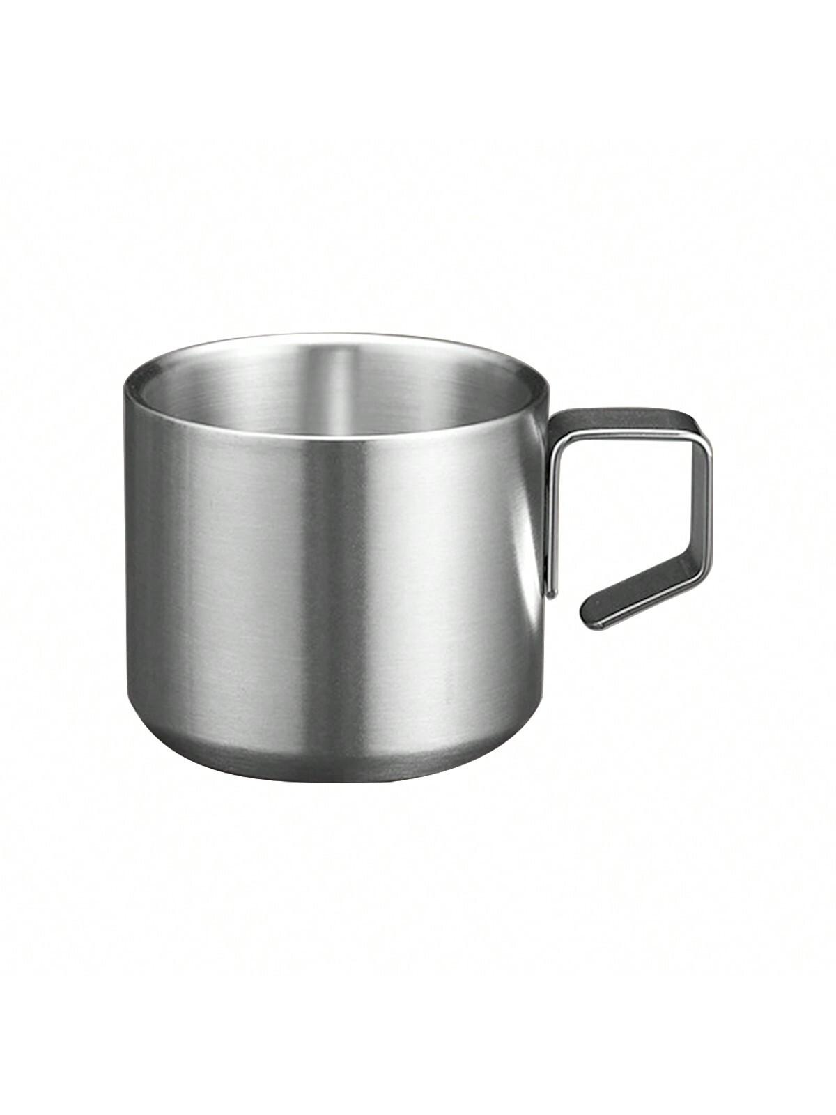 

Кофейная кружка Leeseph из нержавеющей стали с ручкой, походная дорожная кружка с двойными стенками для кофе, чая, сока, молока, пива