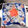 Elegant Floral Print Silk Square Scarf Women Neck Ties Suitable All Seasons Decorate Headscarf Lady Hijab Female Foulard Bandana