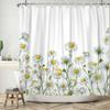 Floral Shower Curtain for Bathroom Vintage Flower Butterfly Waterproof Fabric Boho Bathtub Bathroom Curtain With Hooks 180x240