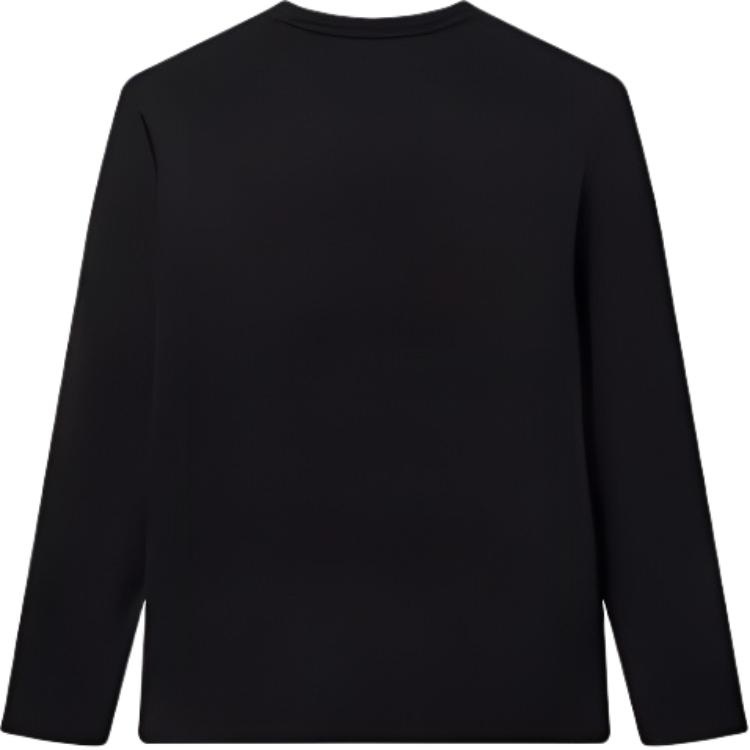 FILA Letter Print Casual Sports Crew Neck Long Sleeve T-Shirt Men Tops Black F11M038214GBK