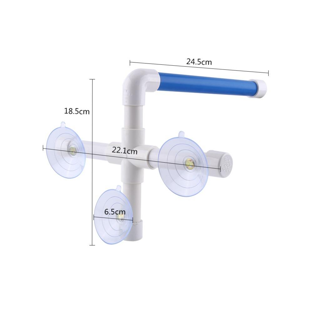 Paw Grinding Surface Suction Cup Perch Plastic Pipe Structure Parrot Shower Stand Shower Use