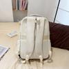 Drawstring Backpack Girl's Large Capacity Backpack Color Contrast Student Schoolbag Travel Bag