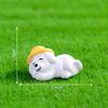 Micro-landscape Cartoon Reading Watering Flowers, Dog Dolls Dollhouse Decorations Accessories Mini Ornaments