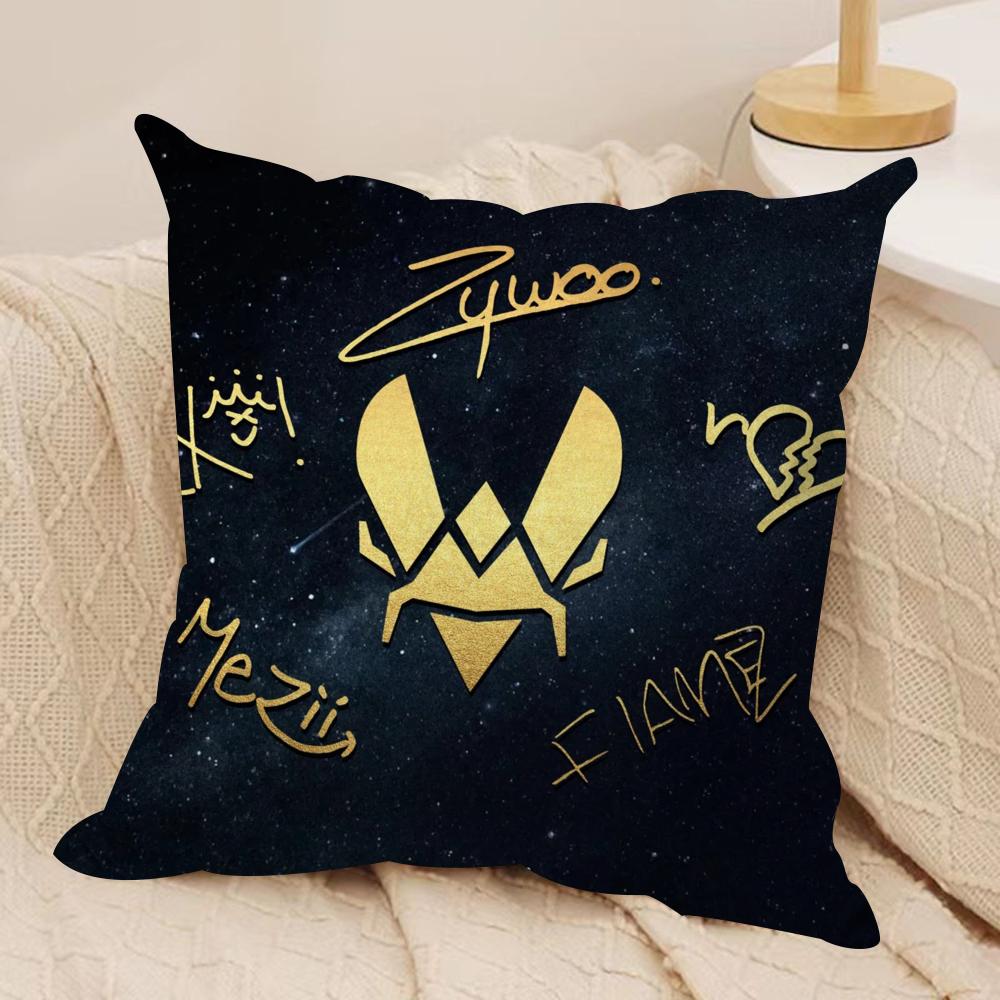 Team VVitality cool Cushion Cover Short plush Doublesided Print Square Throw Pillow Covers Sofa Home Cushion Decor
