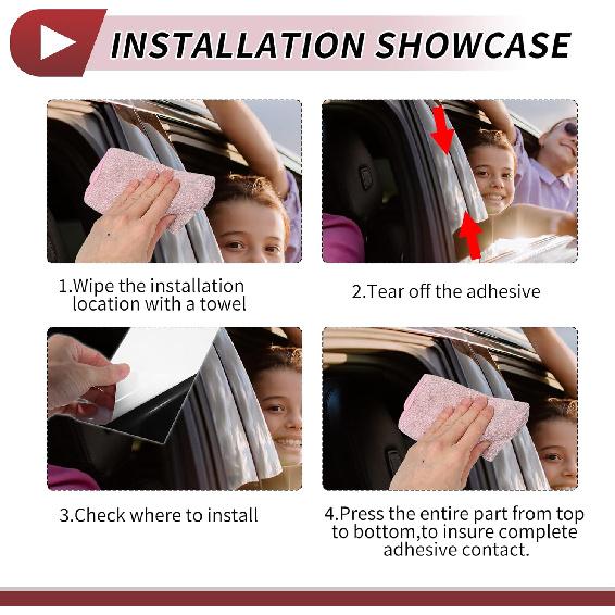 6 Pcs Door Pillar Window Trim for Nissan Maxima 2009-2015 Front Rear Left Right Anti Scratch Sticker Pillar Posts Cover Silver Tone