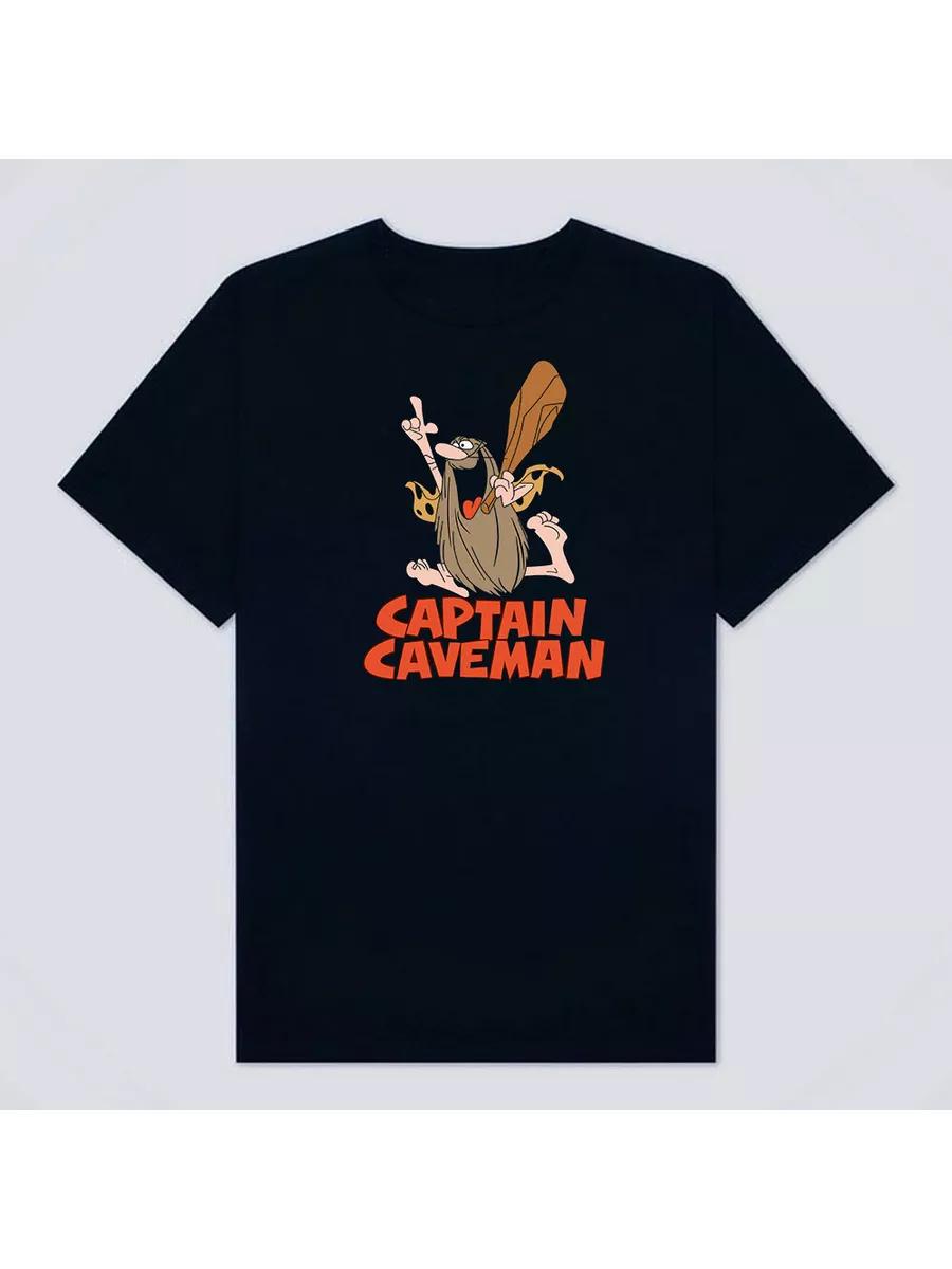 T-shirt with print Captain Caveman S