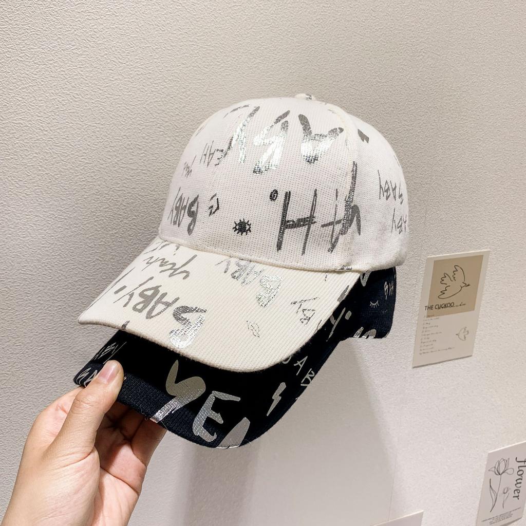 Colorful Graffiti Printed Baseball Cap for Women, Adjustable Sun Protection Outdoor Travel Baseball Cap