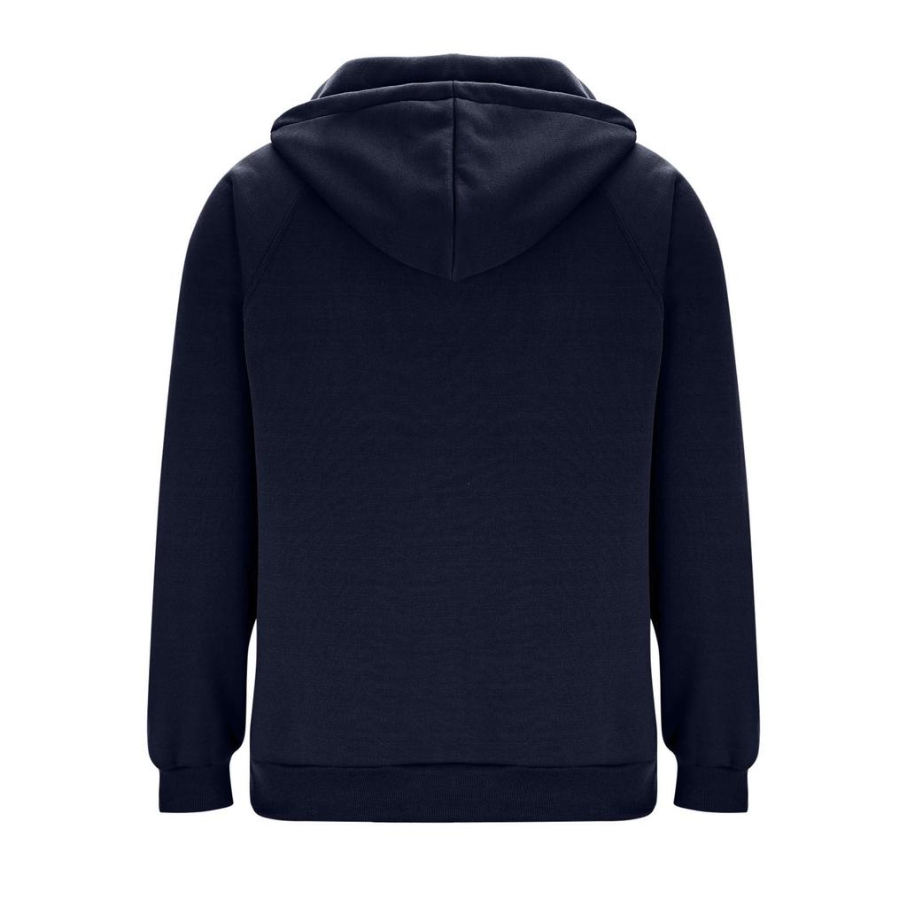 2025 American Retro Men's Hooded Winter Crossover Sweatshirt - New Loose Fit, Solid Color, Zipper Jacket