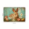 Vintage Easter Metal Poster Wall Art, Bunny Decoration for Home