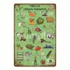 Enjoy Our Garden Kitchen FLowers Metal Tin Sign Farmhouse Home Retro Wall Painting Art Decor Beer Wine Farm Party Poster YL