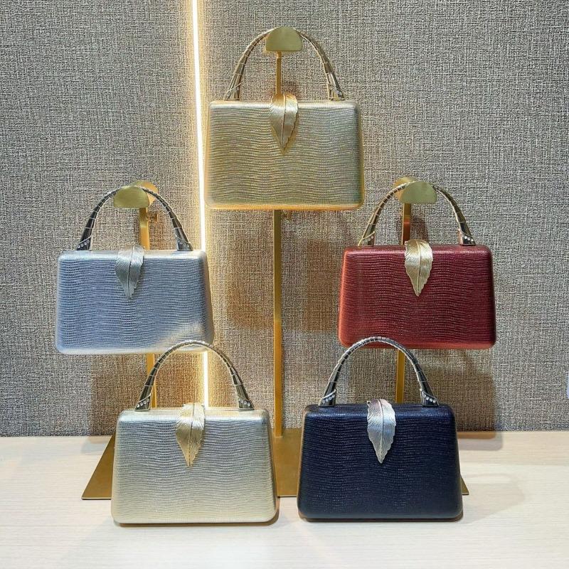 Luxuriöse Clutch mit Schlangenledertextur High-End Handtasche Umhängetasche Abendtasche Kettentasche Einzelschultertasche