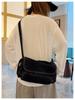 Versatile Denim Crossbody Shoulder Bag - Large Capacity Handbag for Casual or Commute