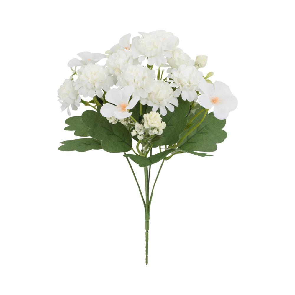 

Real Touch Artificial Hydrangea Flowers with Stems Silk Flowers Lifelike Hydrangea Bouquet Wedding белый