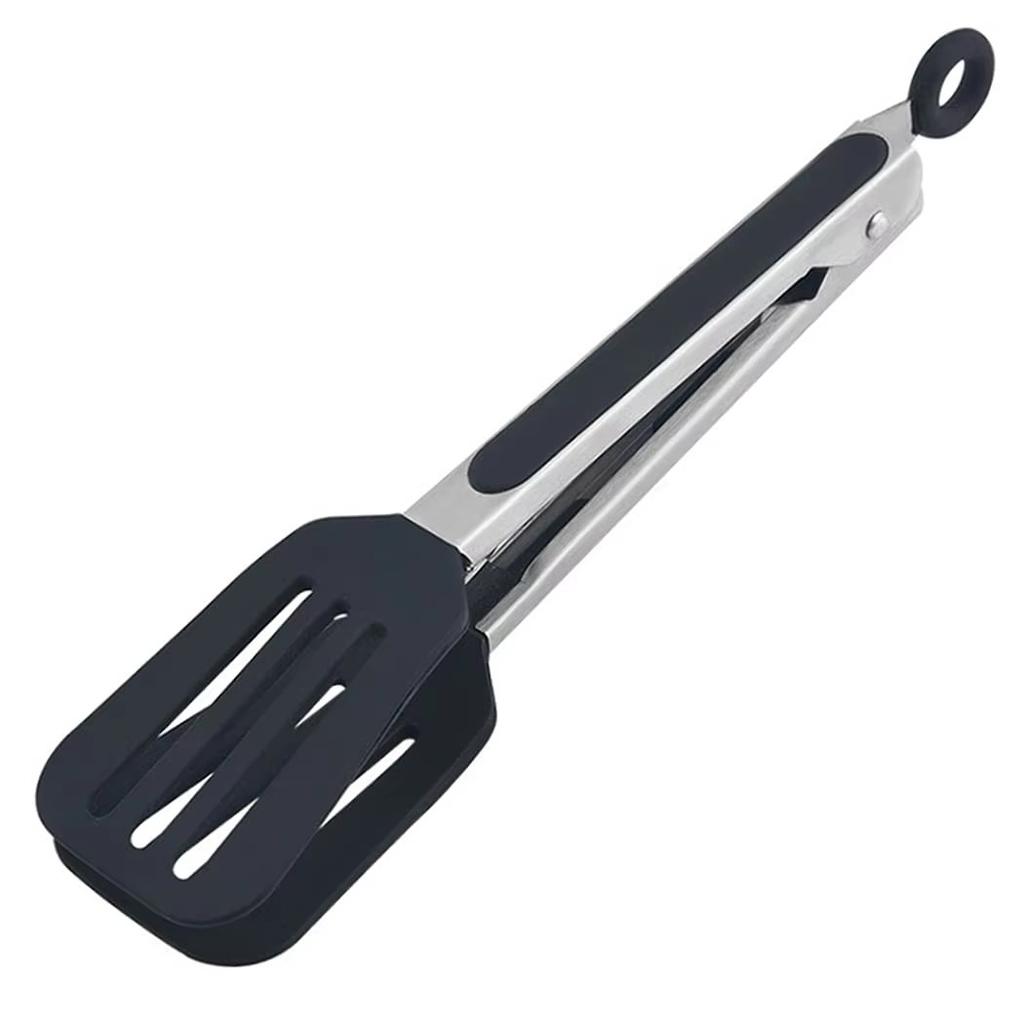 1 Stück Silikon Grillzange Grillklammer Küchenklammern Silikon Lebensmittelzange Lebensmittelklammern Küchenwerkzeug für Zuhause Edelstahlspatel