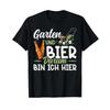 Garden And Beer Thats Why Im Here Gardener Gardening T Shirt Vintage Stylish Comfortable Streetwear Breathable