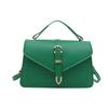 Simple Street Style Faux Leather Shoulder Bag, Adjustable Strap Crossbody Square Purse for Women CLE