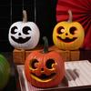 Resin Halloween Pumpkin Ornaments Multi-Color Pumpkin Statue Harvest Festival Ornaments  Courtyard