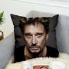 Johnny Hallyday 3d All Ove Printed Pillow Case Polyester Decorative Pillowcases Throw Pillow Cover Style-3