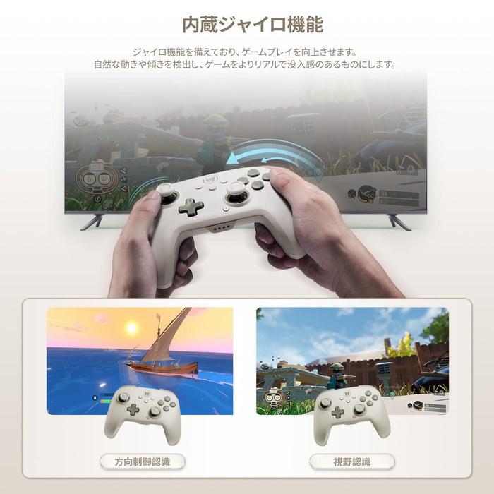 BIGBIG WON CHOCO Switch Controller – Bluetooth/Wired, NFC, Macro, White