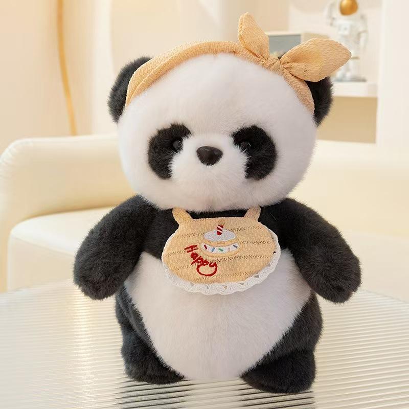 Coco Duckling Bib Panda Plush Doll Little Fox Cure Soothing Doll Sleeping Throw Pillow Grab Machine Doll