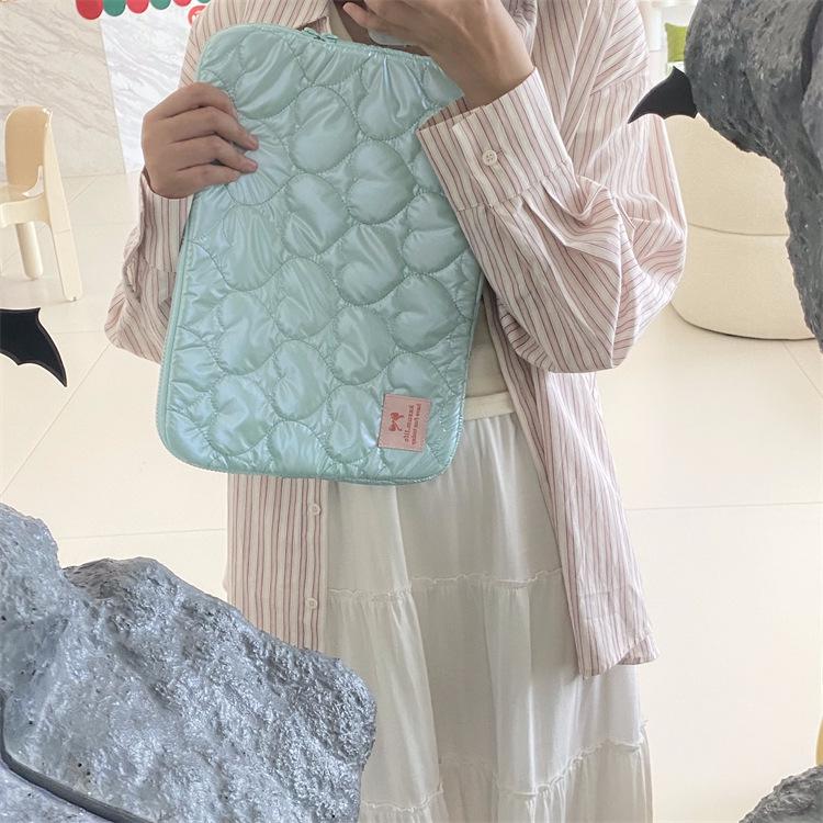 Koreanische Herzförmige Mehrfarbige Macaron Laptop-Tasche & iPad Hülle (15" & 11")