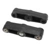 2PCS 5 12in Straight Leaf Spring Equalizer Bar Cast Iron EQ R2 for Trailer Axle Double Eye Style