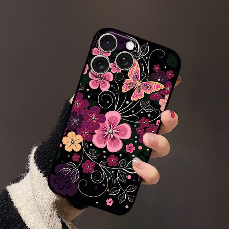 For iPhone 15 Pro Case 15Pro Max Soft Silicon Shockproof TPU Phone Cover For iPhone 15 Plus Color Painted Full Protective Fundas