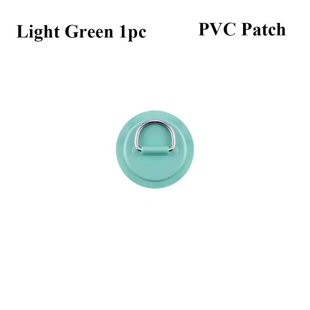 1/4Pcs Surfboard Dinghy Boat PVC Patch With Stainless Steel D Ring Deck Rigging Sup Round Ring Pad 5M Bungee Rope Kit Accessorie