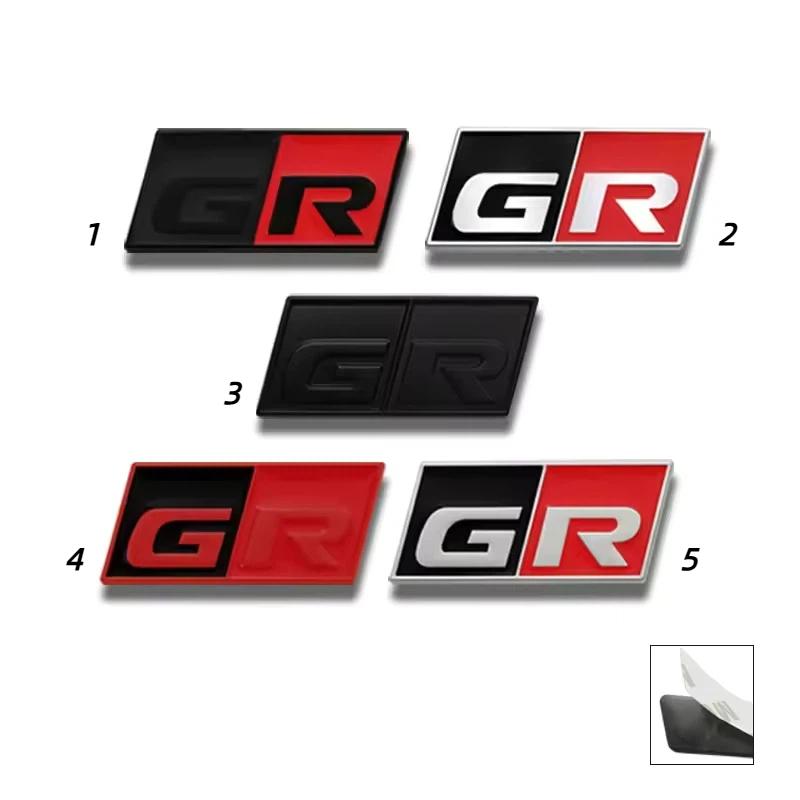 GR Sport 3D Metal Car Steering Wheel Interior Badge Emblem Decals For C-HR C-orolla R-AV4 Prius C-amry
