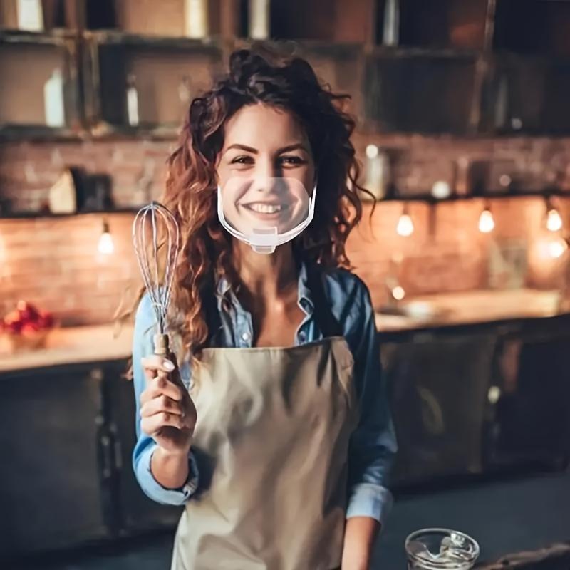 10 Pcs Anti-fog Mask, Put Saliva Transparent Hygiene and Safety Mask, Restaurant Catering, Beauty Store, Waiter Special. Individually Packaged