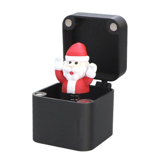 1/2/4Pcs Christmas Middle Finger In A Box Ornament Pop-up Santa Claus Reindeer Snowman Box Desktop Decoration Tricky Props Gag Prank Gift