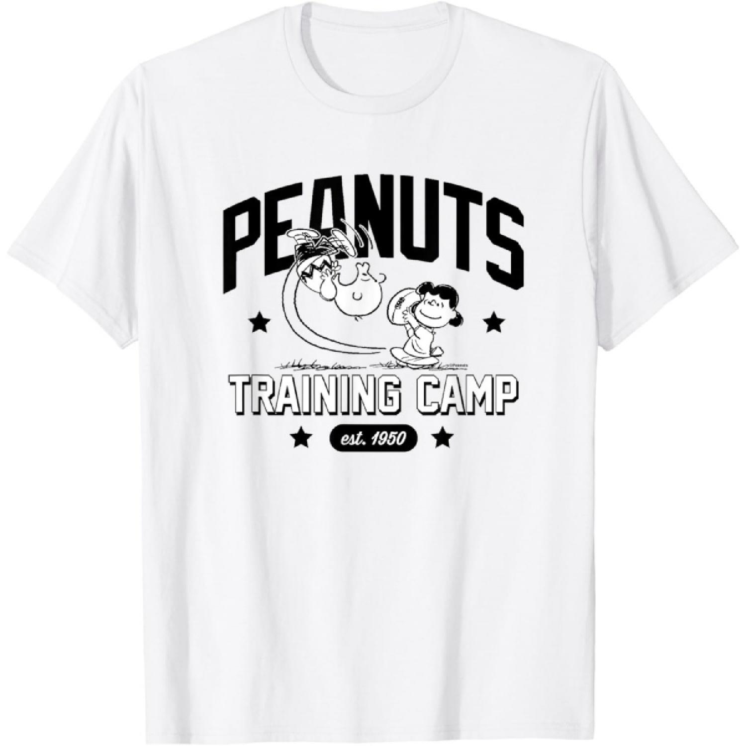 

Peanuts - Charlie Brown and Lucy Football Training Camp T-Shirt XXXXXL білий