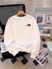 2025 Men’s Plus Velvet Cotton Hoodie – Round Neck, Long Sleeve, Casual Loose Fit, Trendy Base Layer for Autumn/Winter