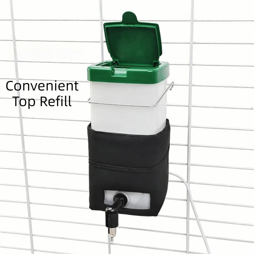 No Drip Rabbit Thermostatic Water Dispenser Large Capacity Automatic Rabbit Drinker  Small Rodents