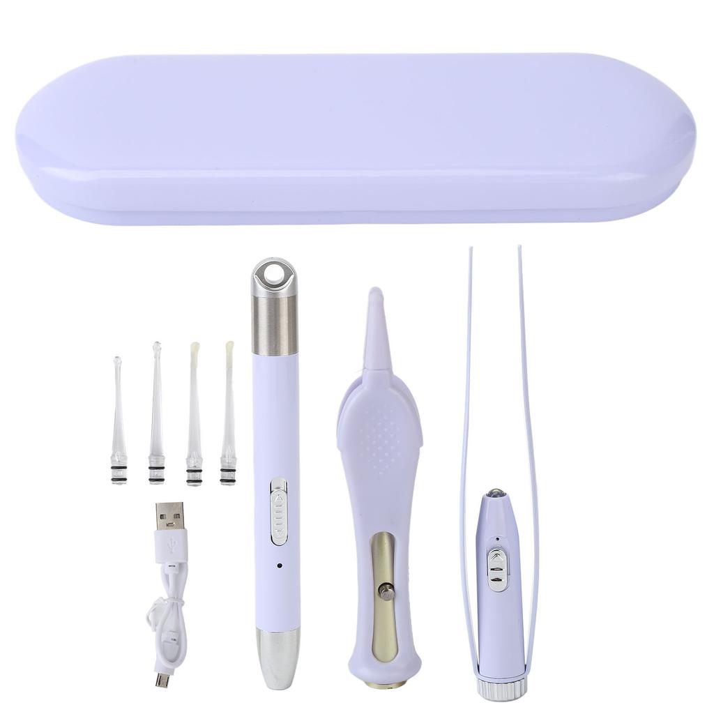 Ear Wax Removal Kit Excellent Cleaning Effect Visible Rechargeable Glowing Ear Pick for Kids Elderly